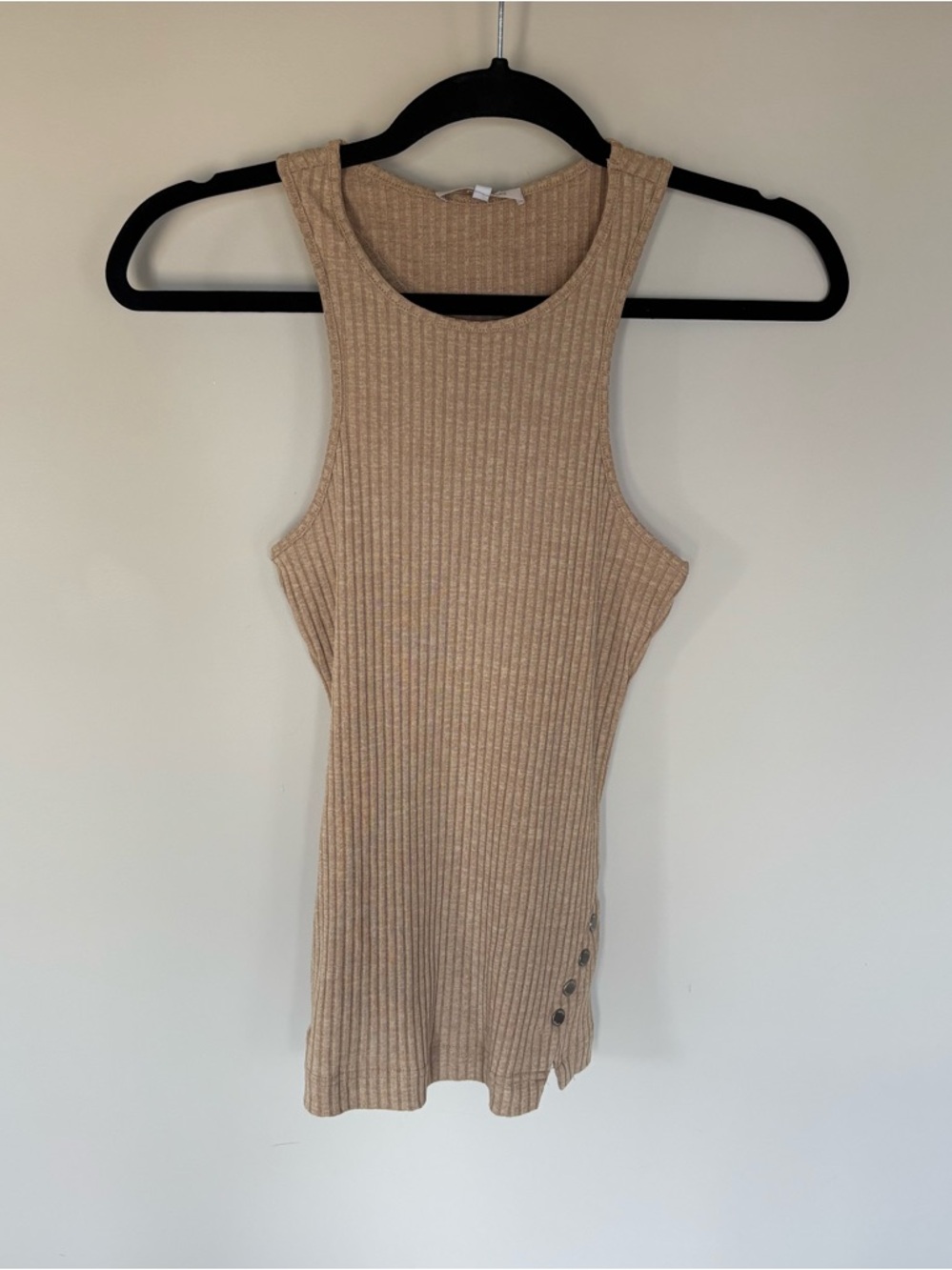 GUESS Dionne Buttons Ribbed Tank Top - Picture 10 of 10